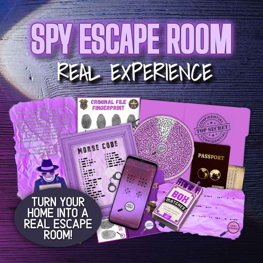 teen girl escape room kit purple

