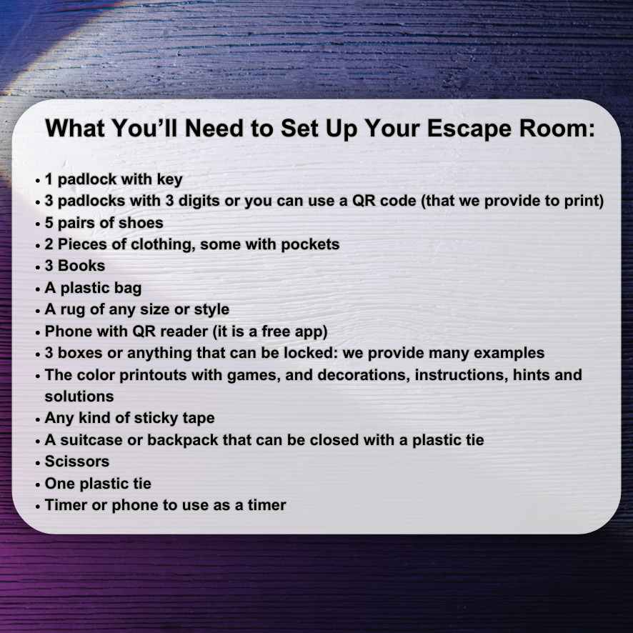 printable escape game

