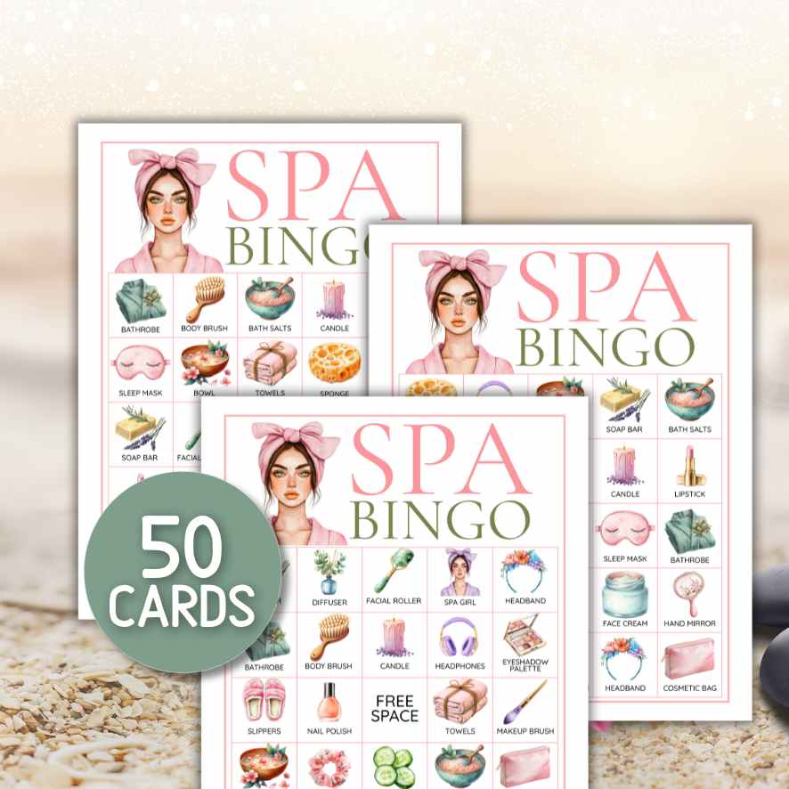 spa themed bingo