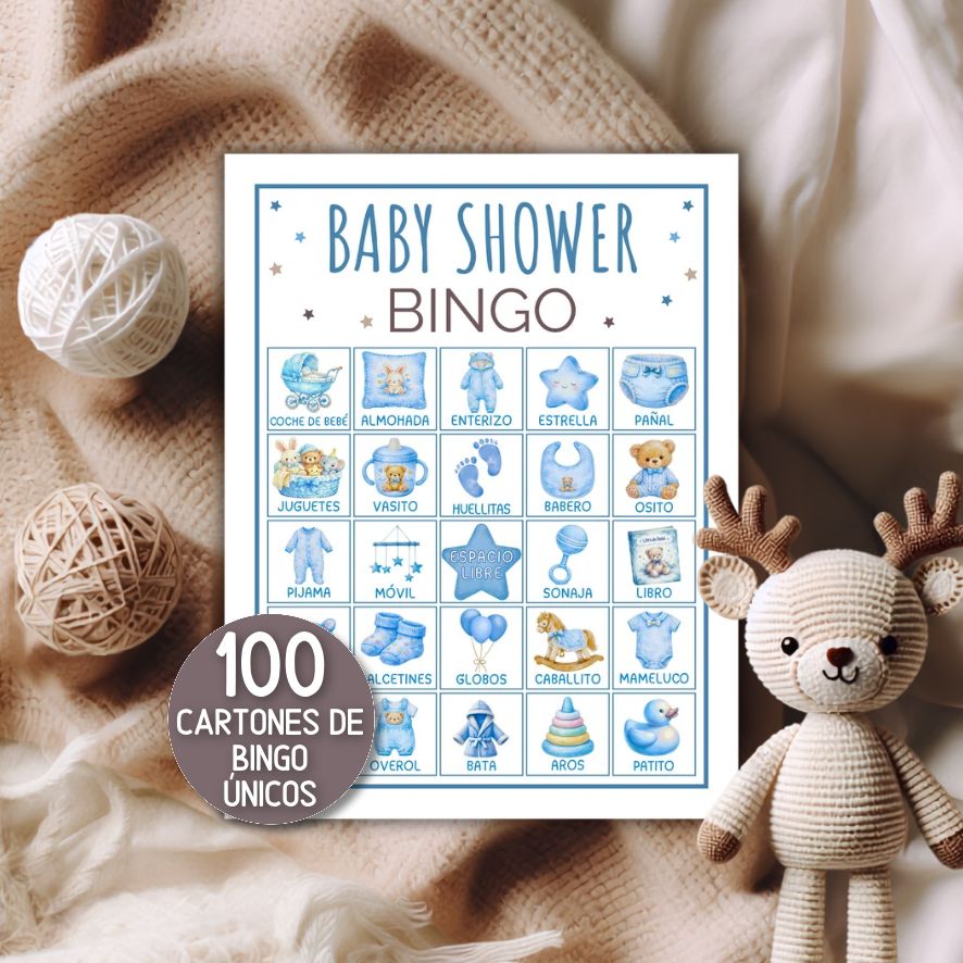 bingo baby shower en español