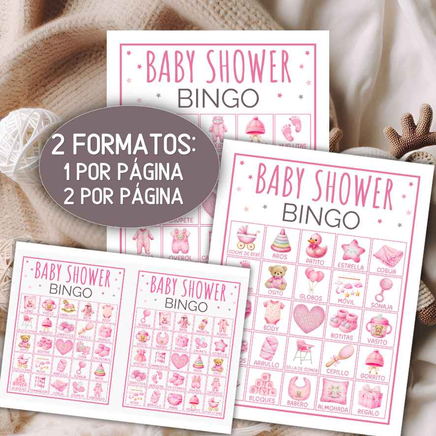 bingo de bienvenida al bebé