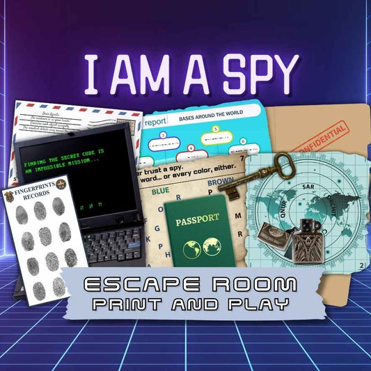 spy escape room printable