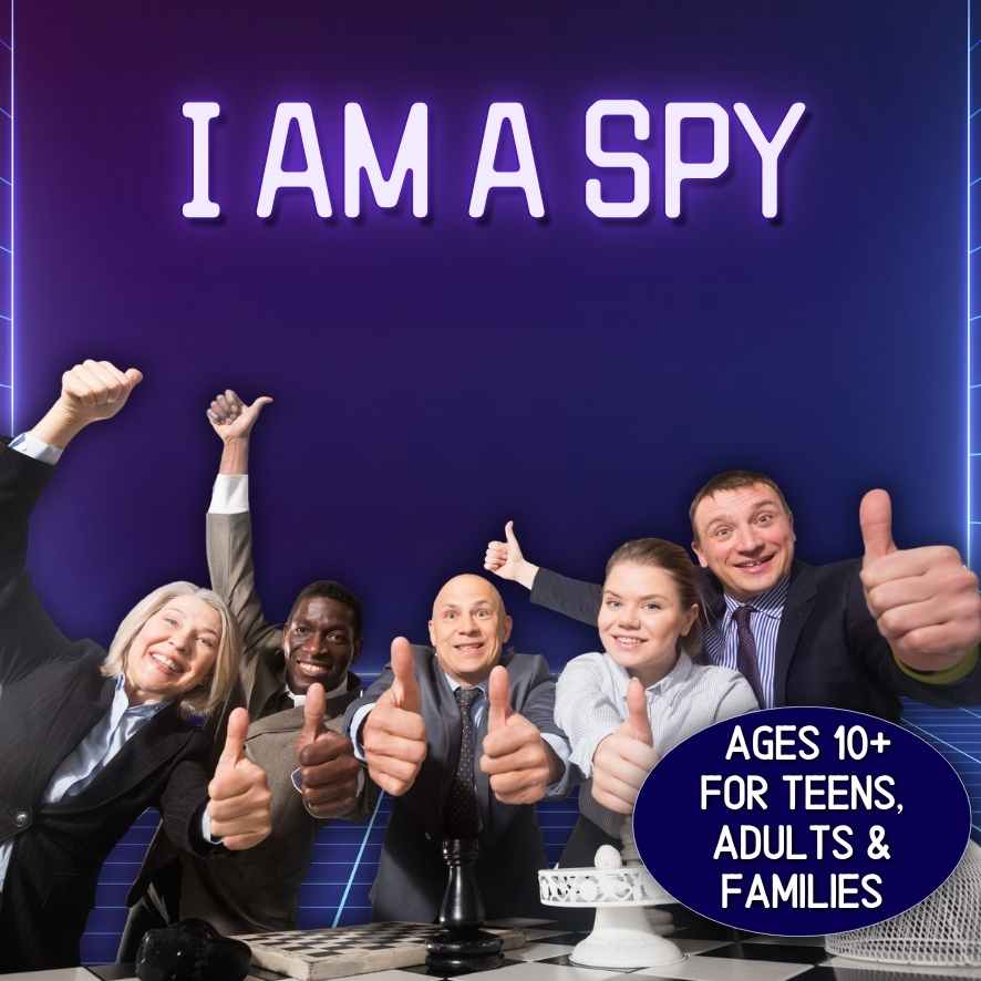 spy themed printable party game