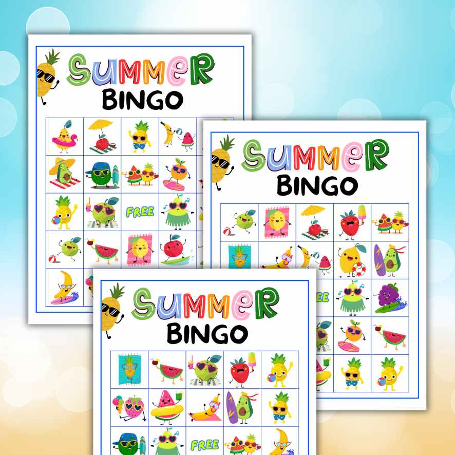 summer bingo for kids printable