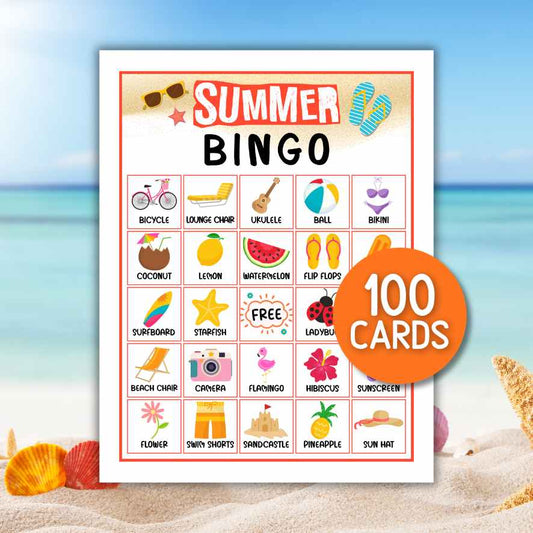 summer bingo game printable