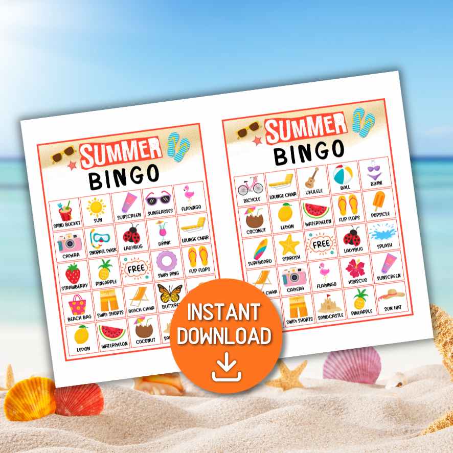 summer vacation bingo