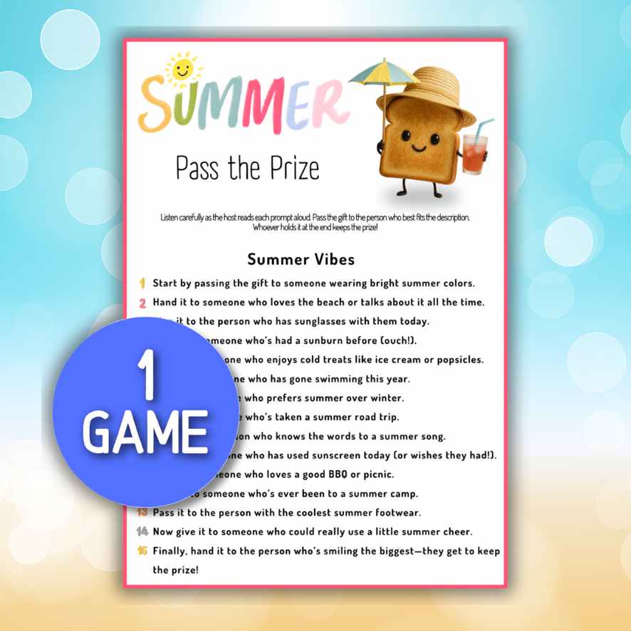 summer gift exchange games