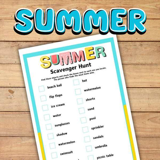  scavenger hunt for summer