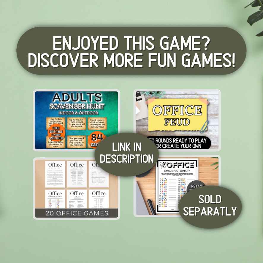 printable office game