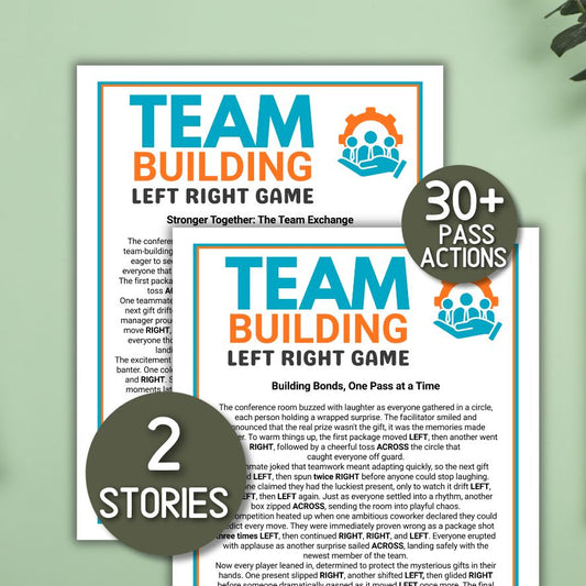team building left right game