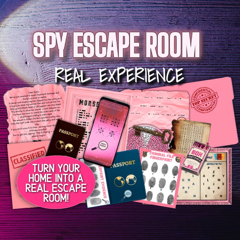 Spy escape room kit 