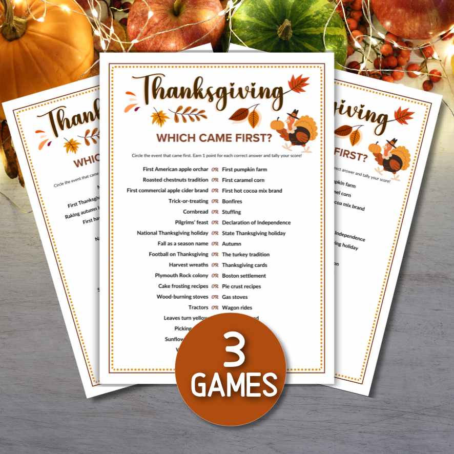 thanksgiving which came first