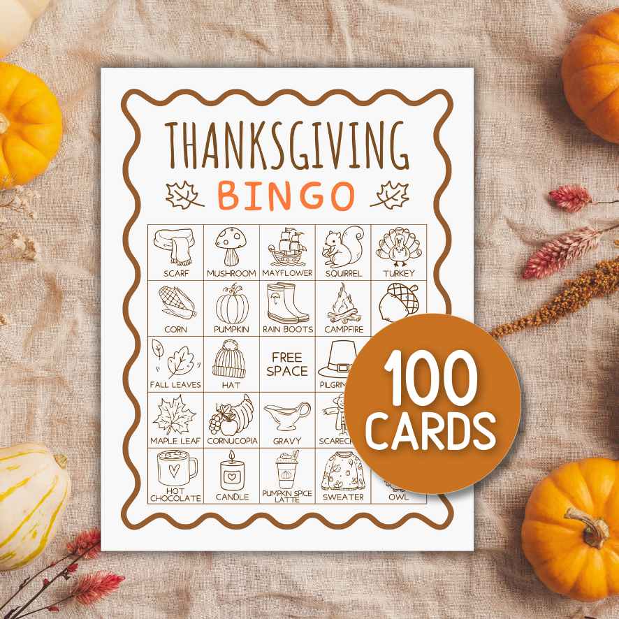 doodle thanksgiving bingo game