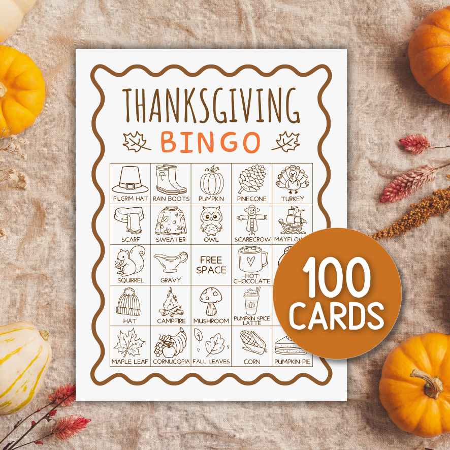doodle thanksgiving bingo pdf