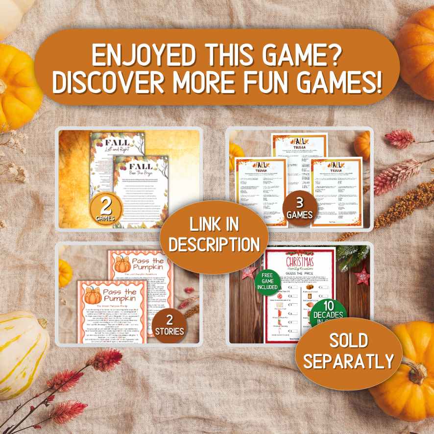 Printable Thanksgiving Bingo