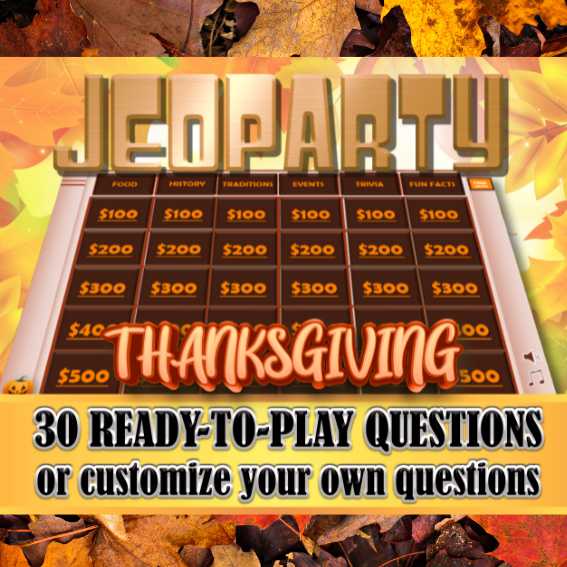 thanksgiving games for adults