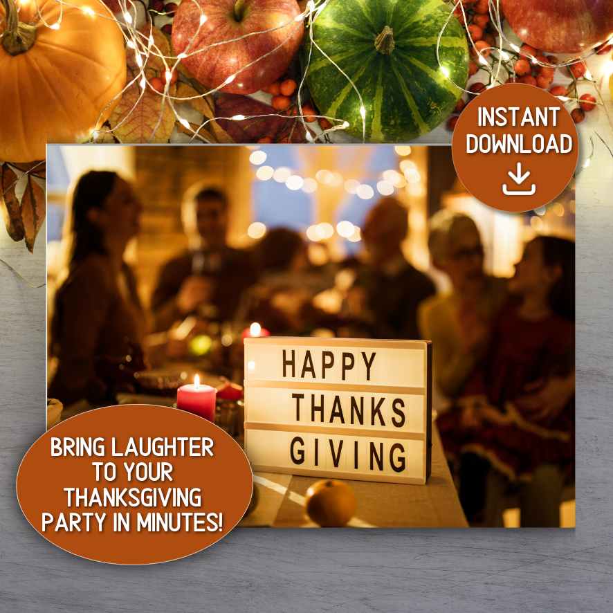 Fall Think Fast THANKSGIVING THINK FAST GAME – The Game Room
