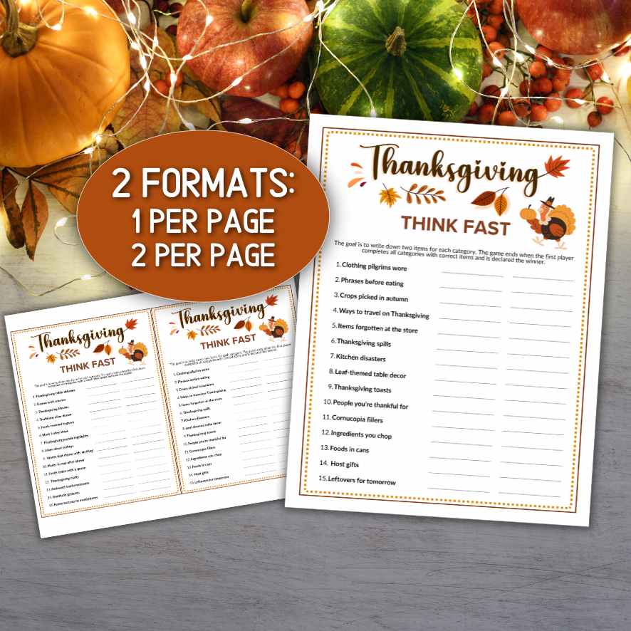think quick thanksgiving quiz