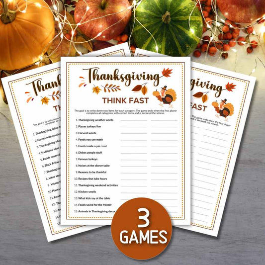 thanksgiving think fast
