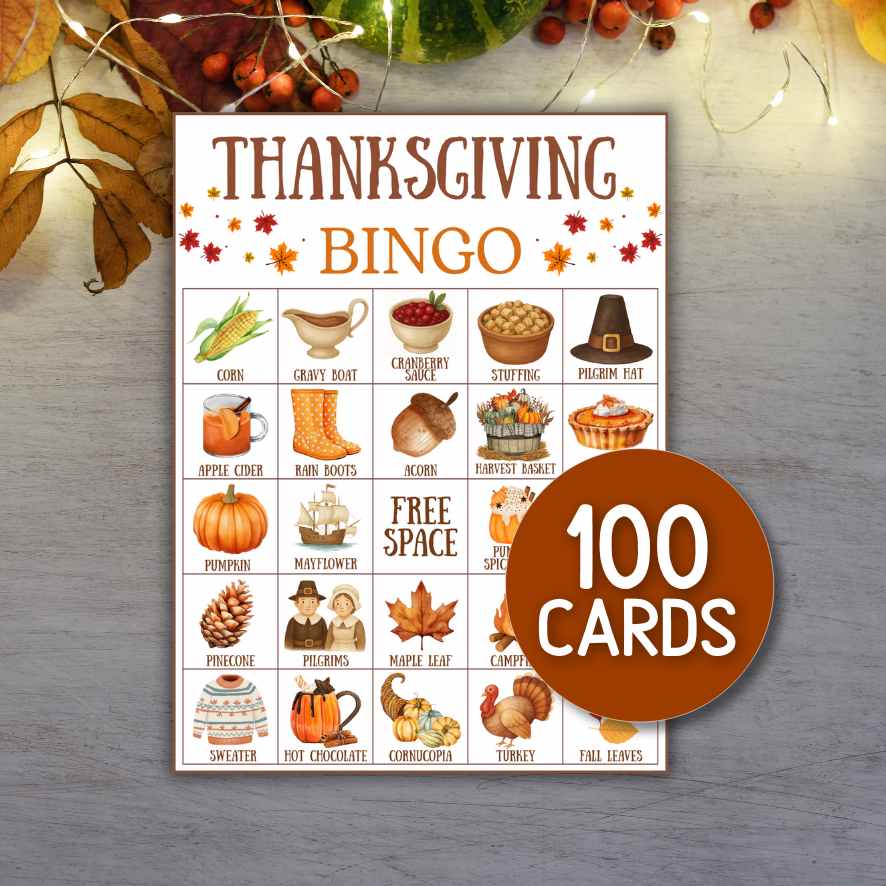 Thanksgiving bingo 