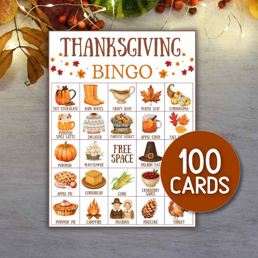 Thanksgiving Bingo Cards