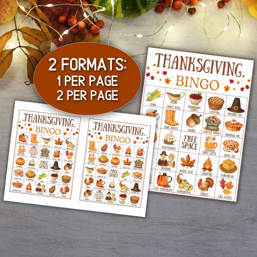 autumn bingo printable