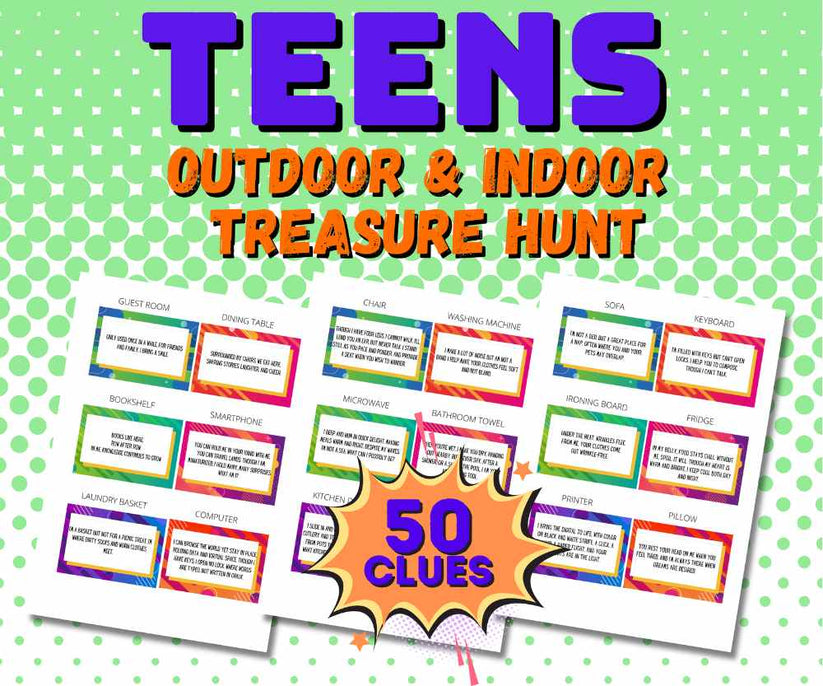 TREASURE HUNT FOR TEENS INDOOR & OUTDOOR – The Game Room