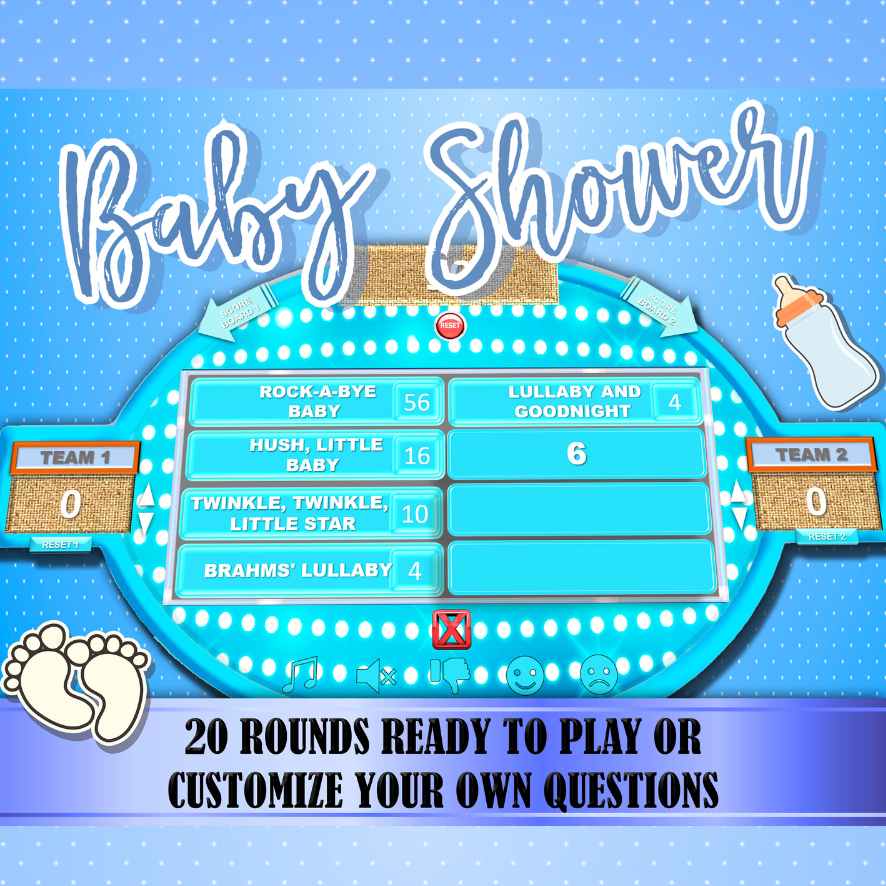 Baby shower game bundle