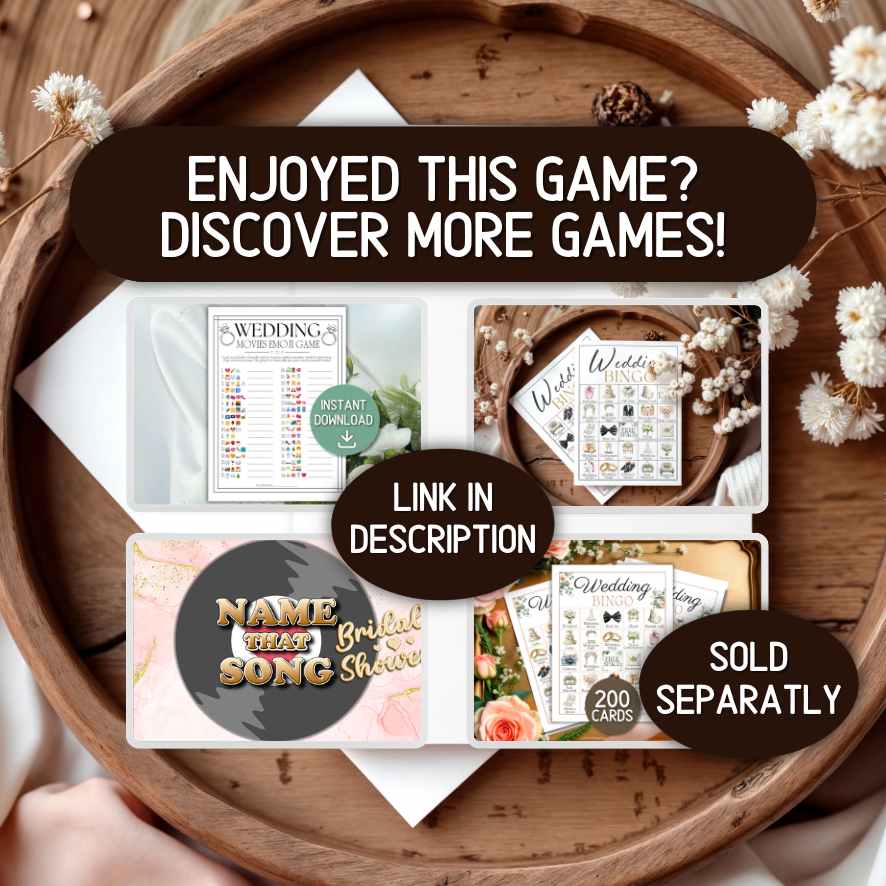wedding party games