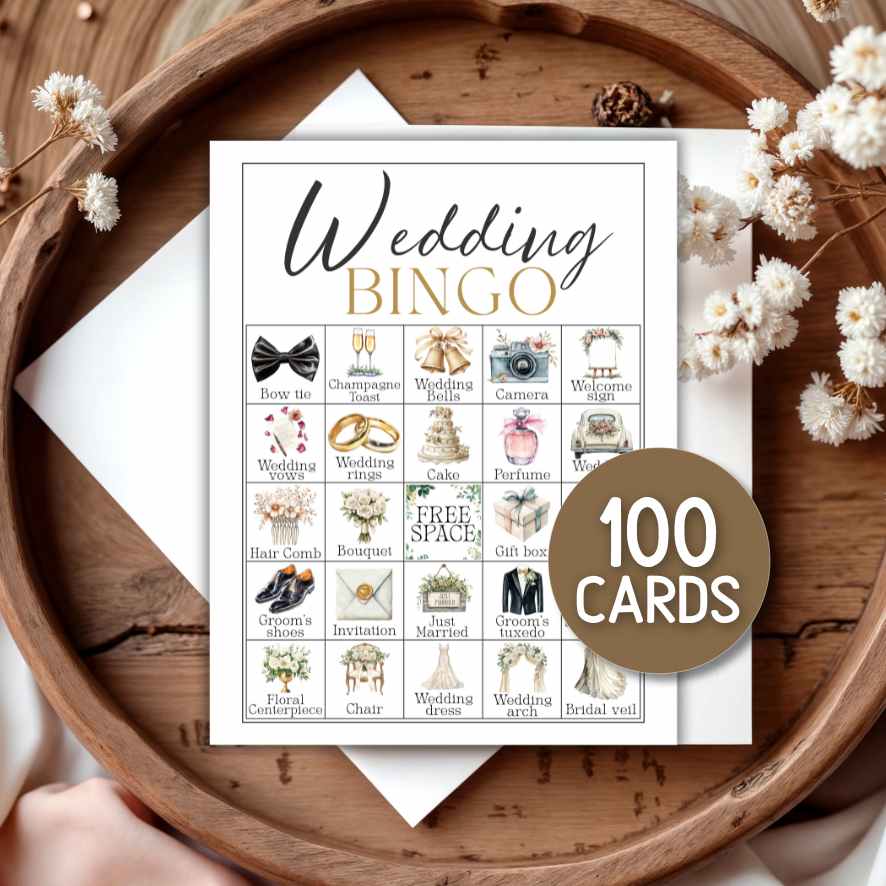 bingo game for wedding reception