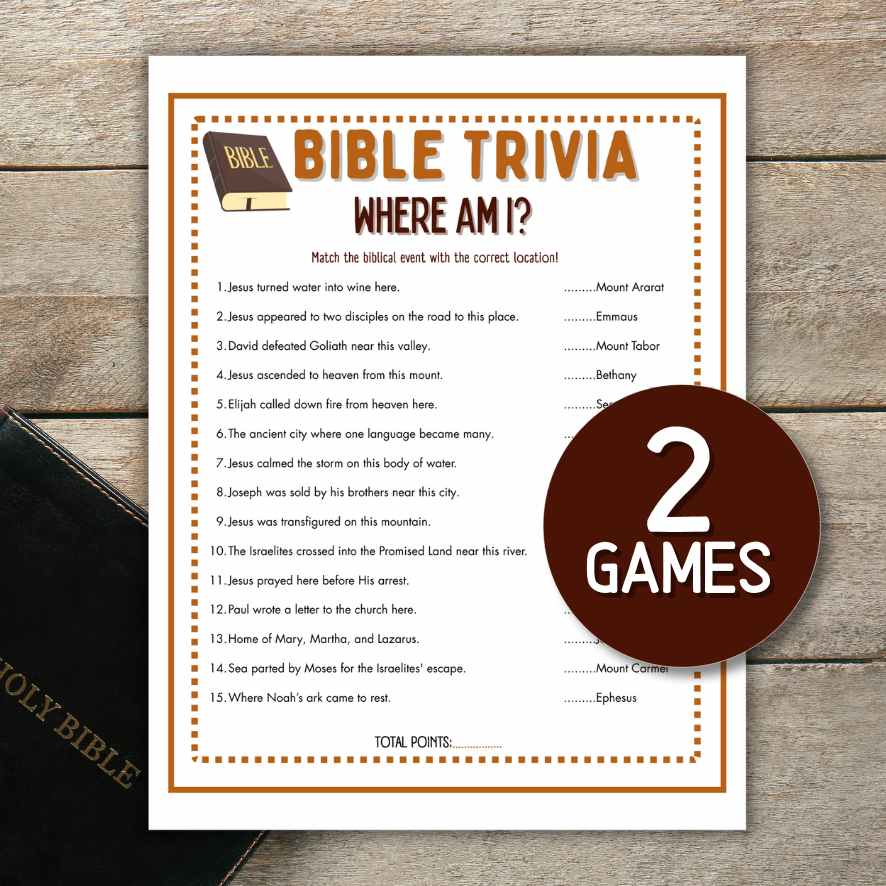 bible where am I trivia game