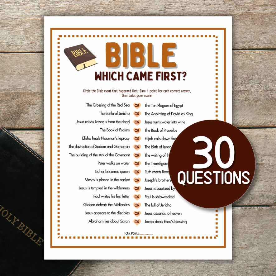 bible which came first