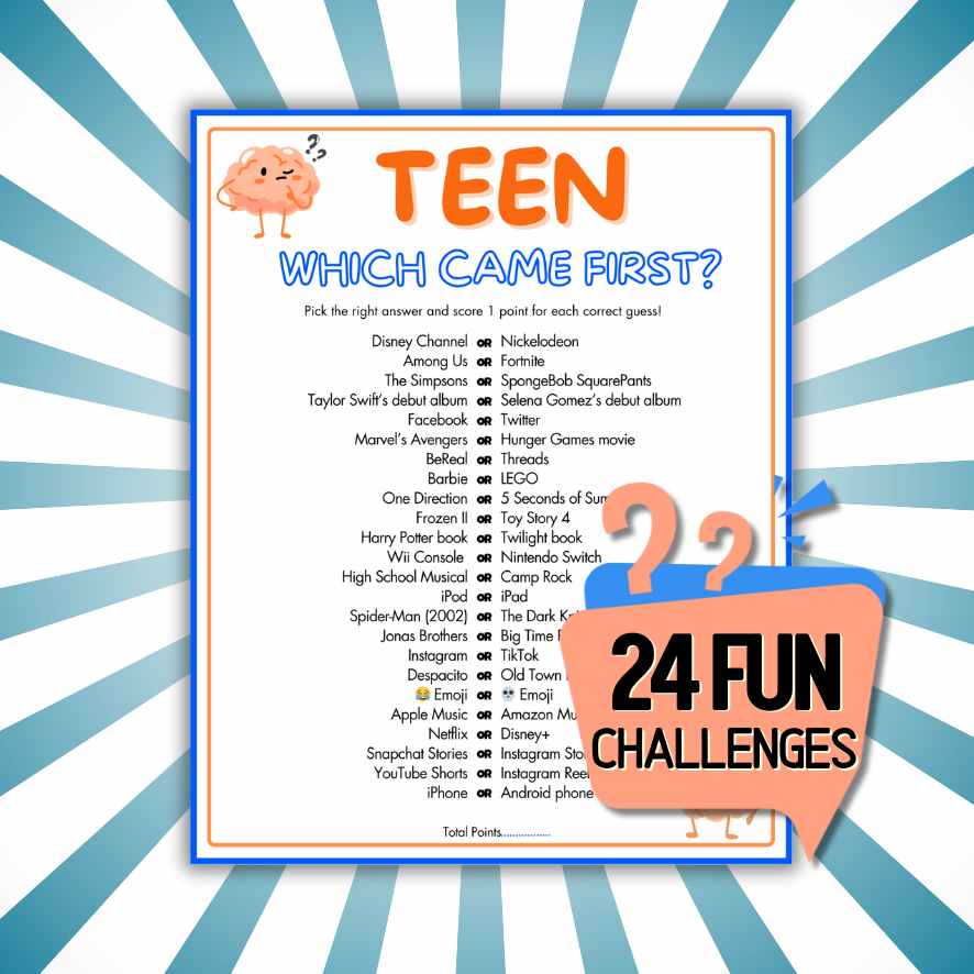 which came first teen trivia game

