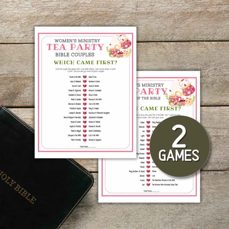 women´s ministry tea party games