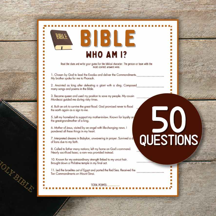 bible who am i game
