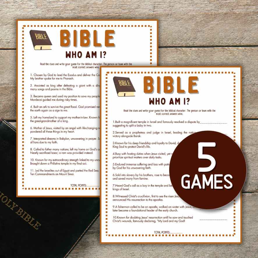 bible who am i game printable