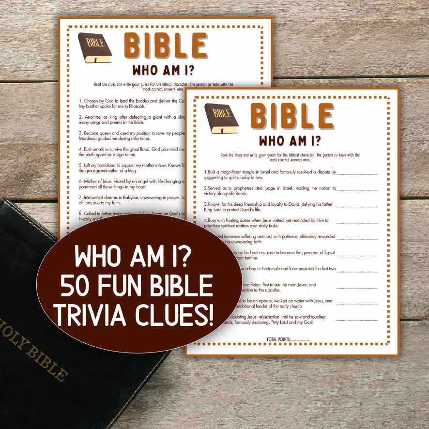 who am i bible quiz