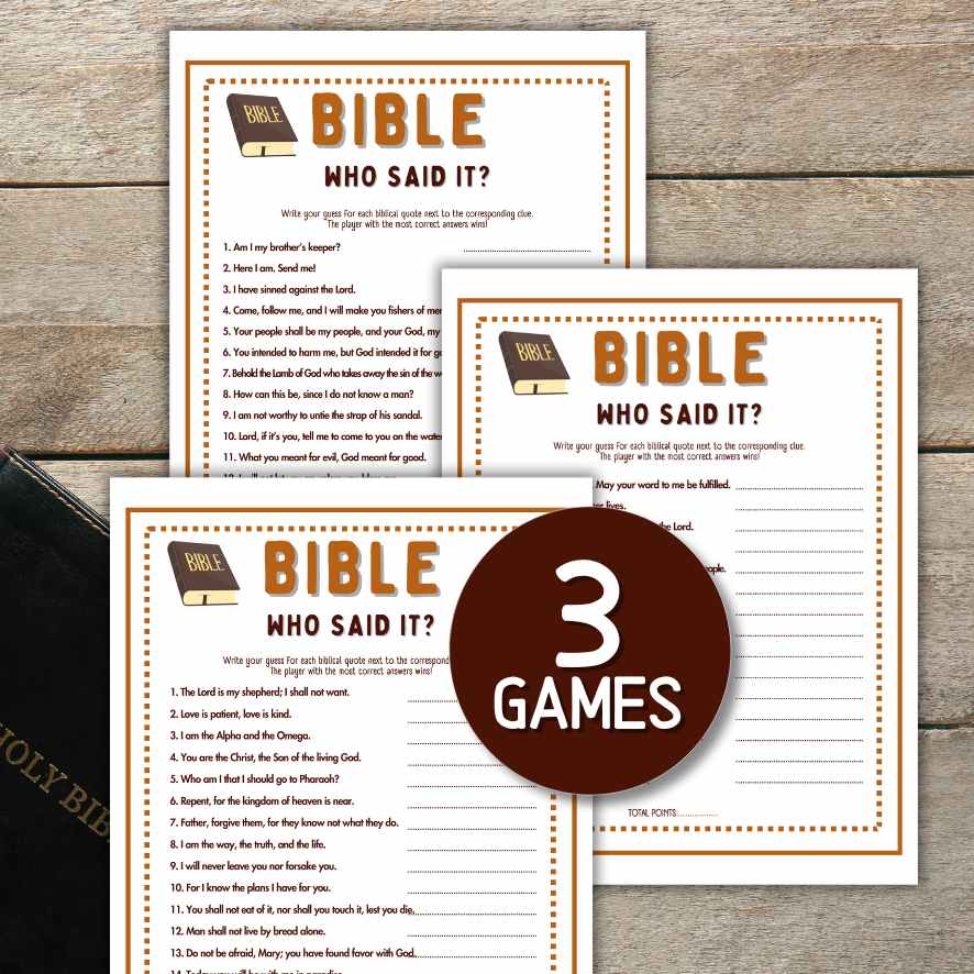 who said it bible trivia