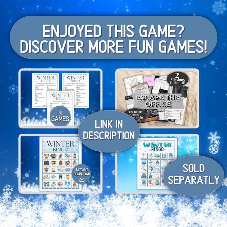 winter party games

