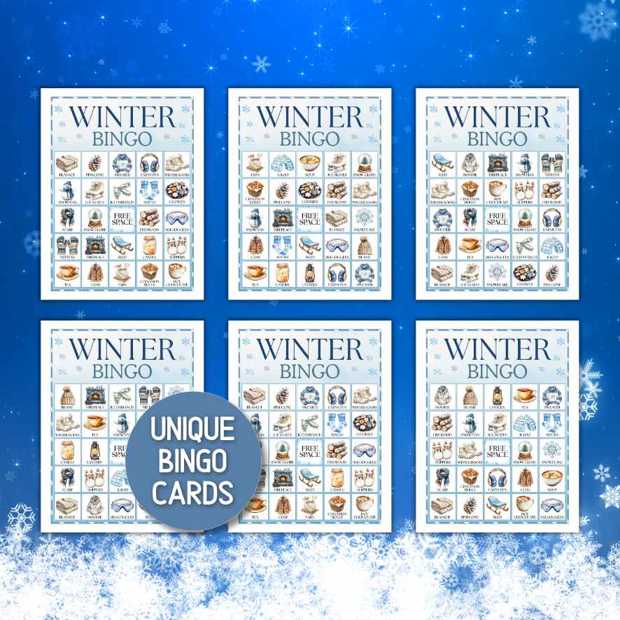 winter bingo for classroom