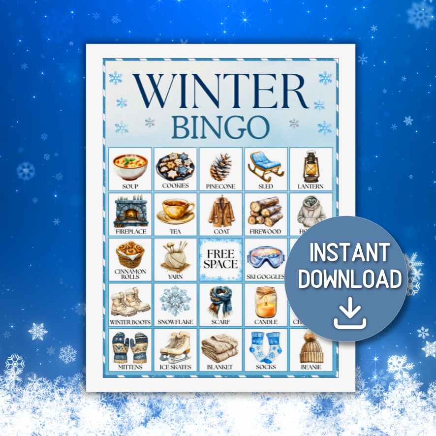 winter bingo for classroom