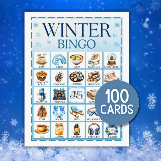 winter bingo cards printable

