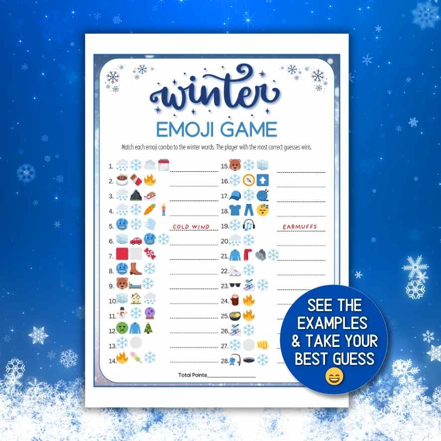 winter emoji guessing game

