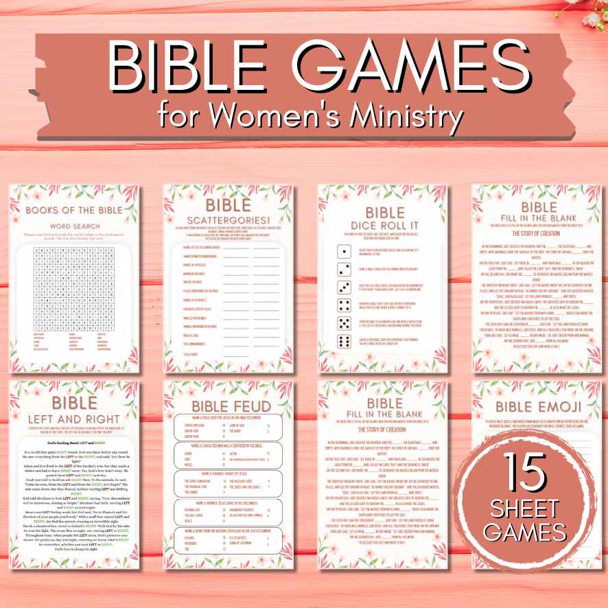 WOMEN MINISTRY GAMES BUNDLE PRINTABLE The Game Room women-ministry-games-bundle-printable-the-game-room