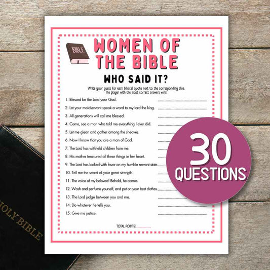 who said it bible game