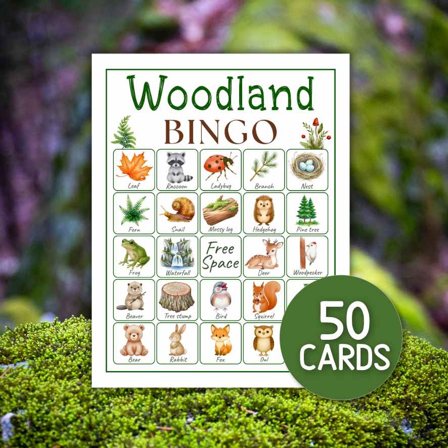 woodland bingo game