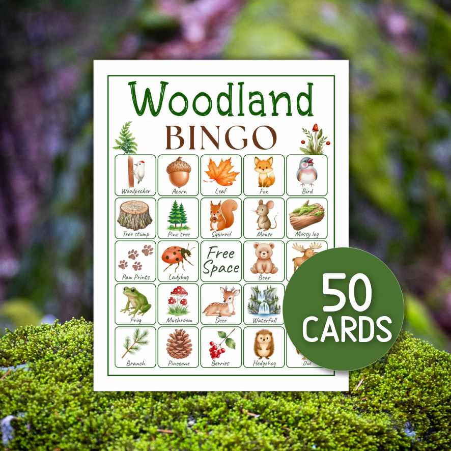 woodland bingo printable