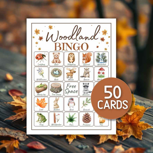 woodland animal bingo