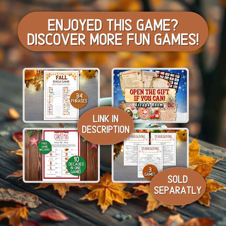 Autumn Party Games