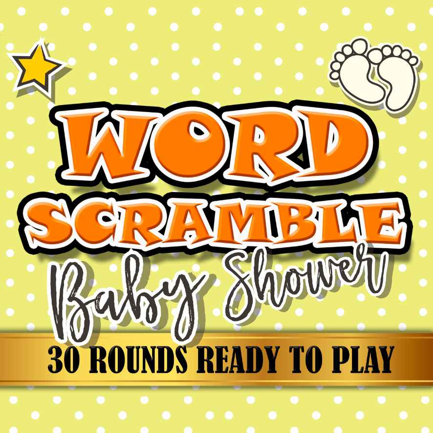 word scramble baby shower games